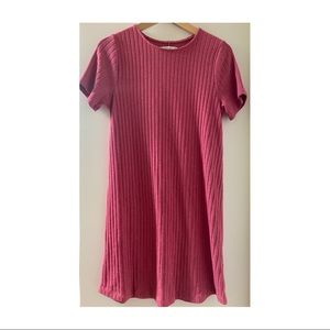 Abercrombie & Fitch Dusty Rose Ribbed Dress